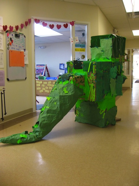 Dinosaur in the Hallway